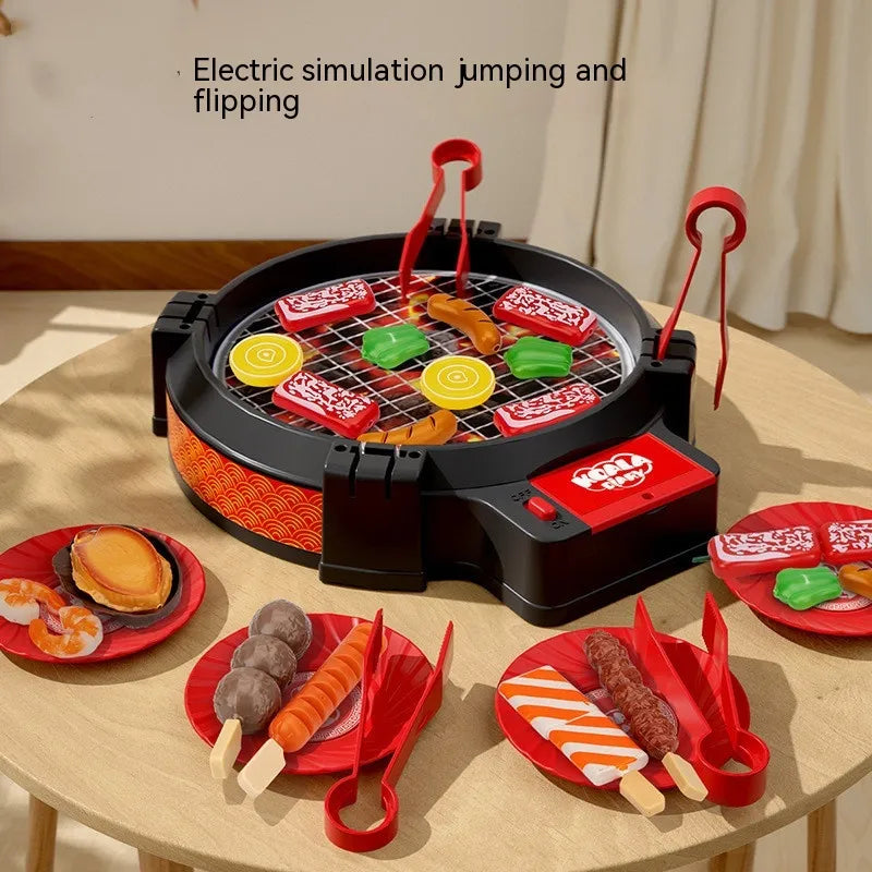 Kids' Play Kitchen Set – Brightilo Electric Oven & Hot Pot