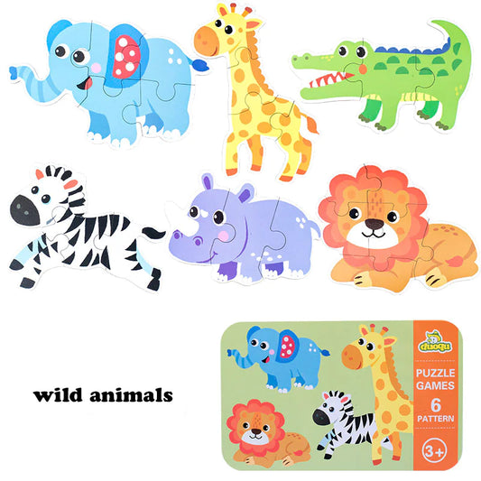 Kids Creative Tin Box Puzzle - Brightilo Educational & Fun Jigsaw Set