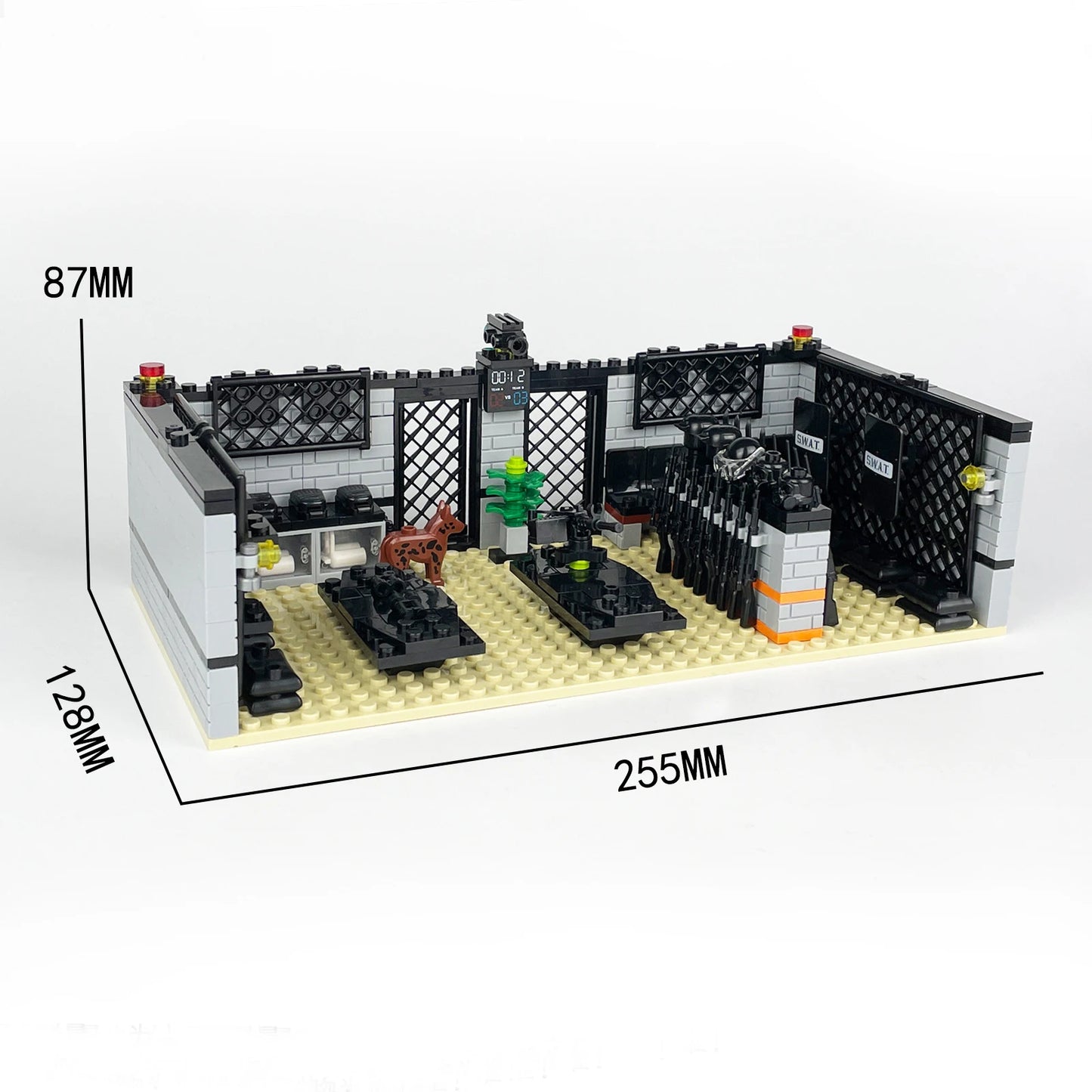 WW2 Army Command Post Building Blocks - Brightilo Military Soldiers Bunker & Sentry Tower Toy