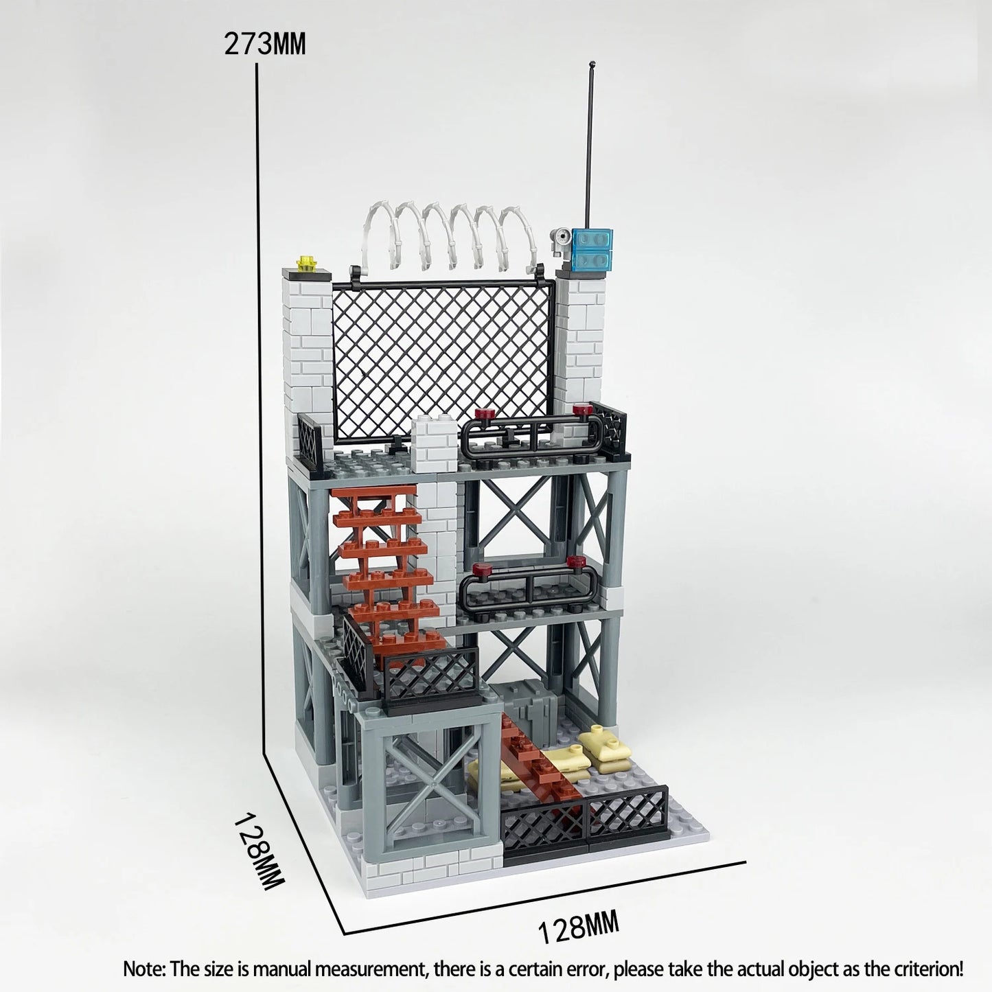 WW2 Army Command Post Building Blocks - Brightilo Military Soldiers Bunker & Sentry Tower Toy