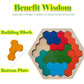 Wooden Tangram Jigsaw - Brightilo DIY Puzzle for Kids Learning & Brain Training