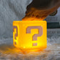 LED Question Mark Night Light - Brightilo USB Rechargeable Lamp for Kids & Gamers