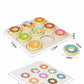 Wooden Donut Puzzle - Brightilo Montessori Early Learning Matching Game