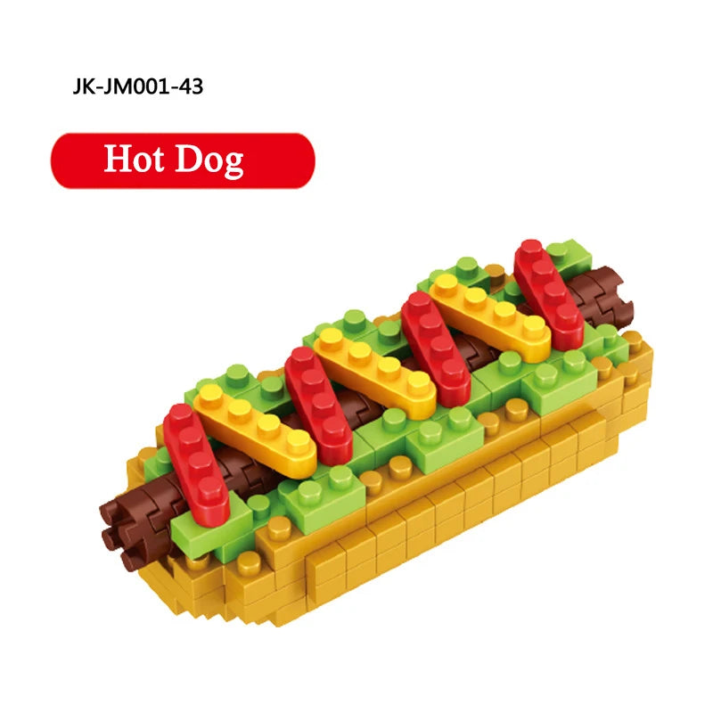 Mini Blocks Fast Food Set - Brightilo DIY Creative Building Toy for Kids & Adults