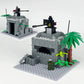 WW2 Army Command Post Building Blocks - Brightilo Military Soldiers Bunker & Sentry Tower Toy