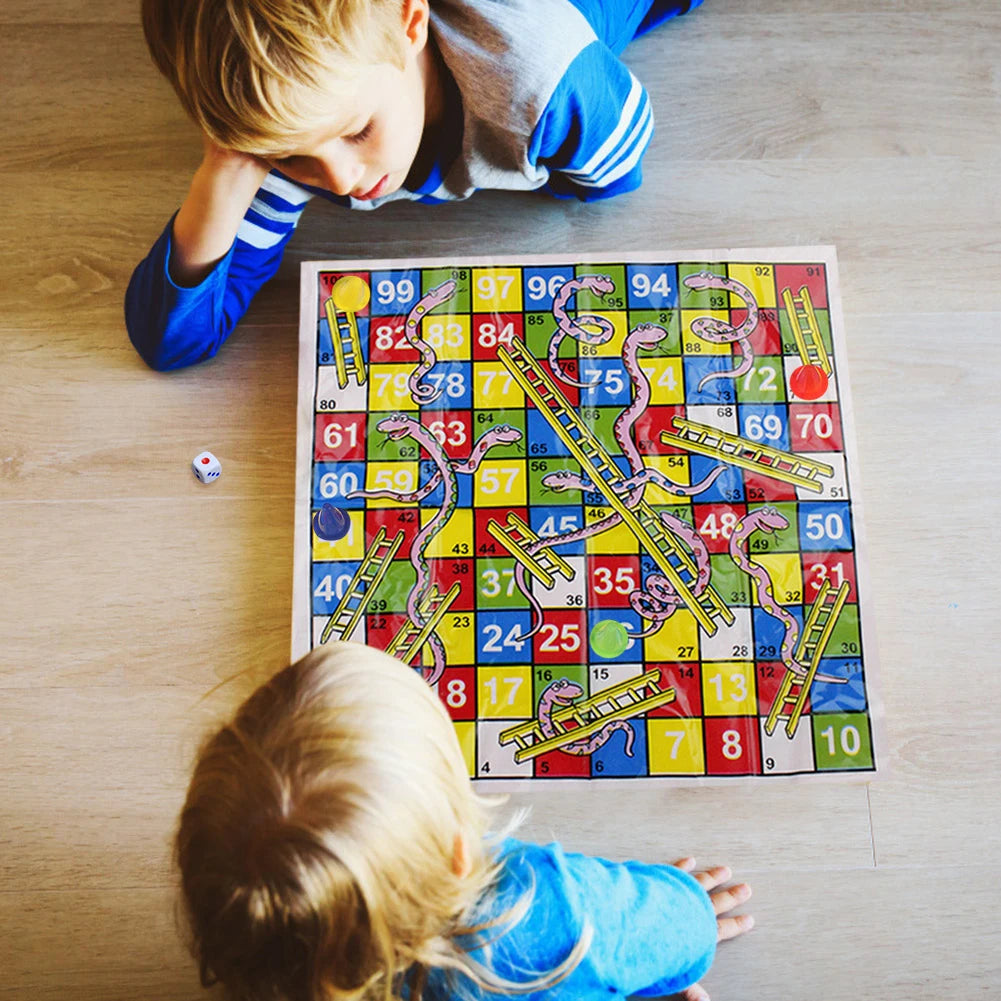 Snakes & Ladders - Brightilo Classic Educational Board Game for Family & Kids