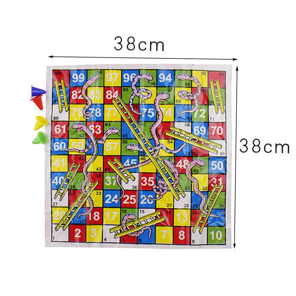 Snakes & Ladders - Brightilo Classic Educational Board Game for Family & Kids