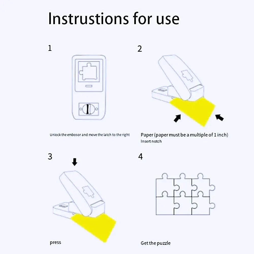 DIY Puzzle Machine - Brightilo Fun Creative Cutting & Embossing Toy