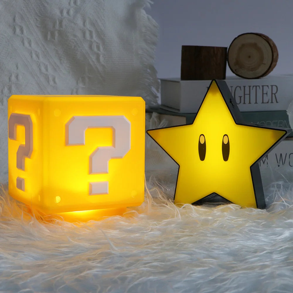 LED Question Mark Night Light - Brightilo USB Rechargeable Lamp for Kids & Gamers