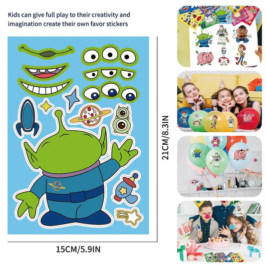 DIY Puzzle Stickers - Brightilo Fun Cartoon Assembly Stickers for Kids