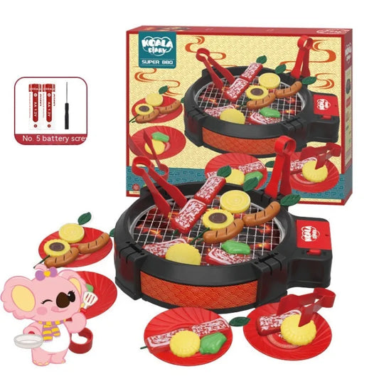 Kids' Play Kitchen Set – Brightilo Electric Oven & Hot Pot