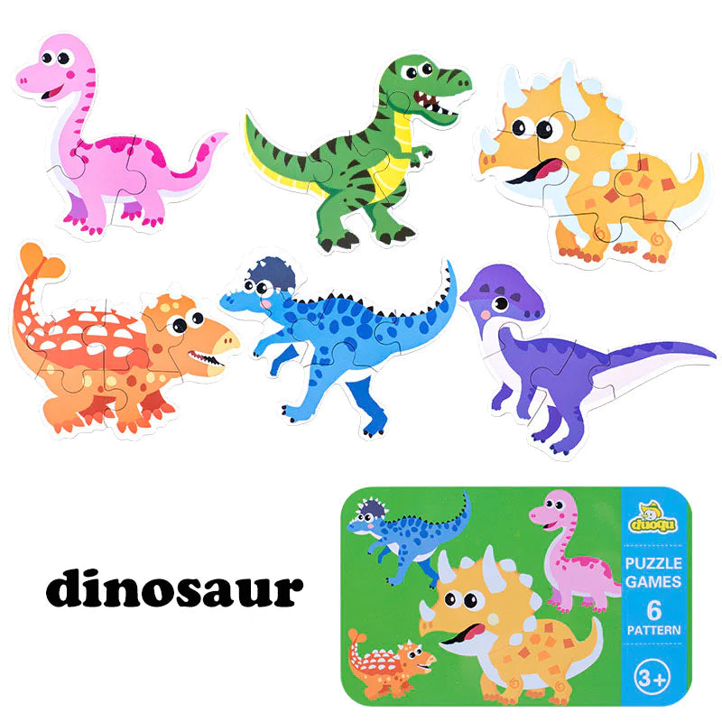 Kids Creative Tin Box Puzzle - Brightilo Educational & Fun Jigsaw Set