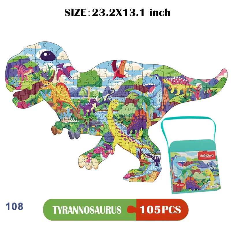 Brightilo Dinosaur Jigsaw Puzzle for Kids