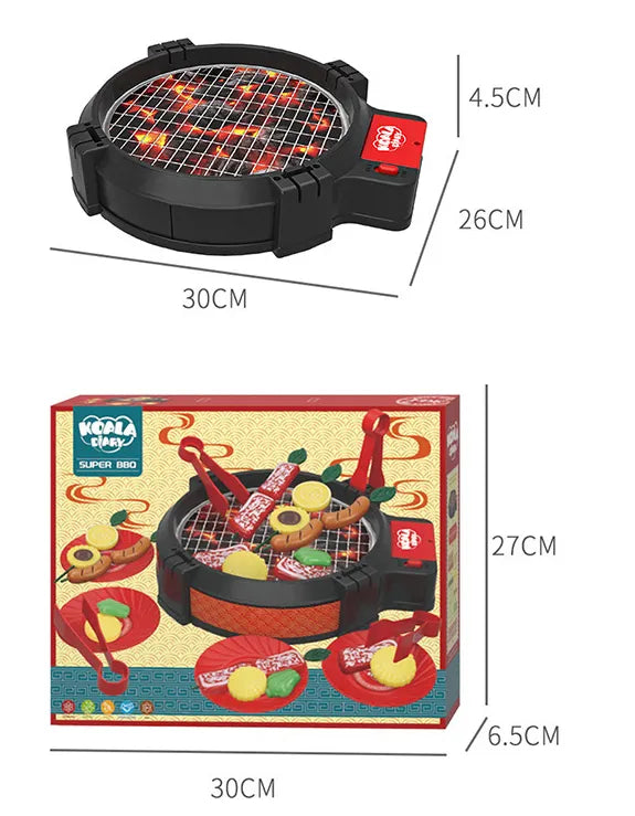 Kids' Play Kitchen Set – Brightilo Electric Oven & Hot Pot