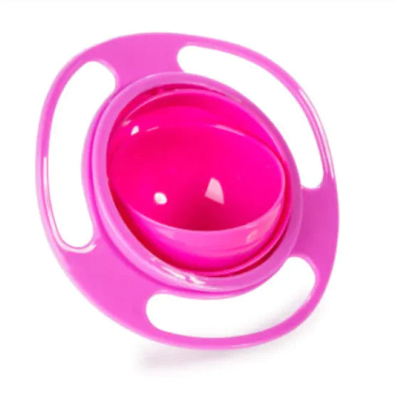 Children's Rotating Balance Bowl - Brightilo Spill-Proof & Kid-Friendly Snack Holder